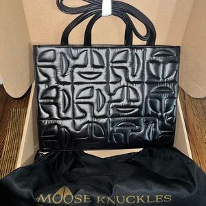 MOOSE KNUCKLES x Telfar quilted tote bag